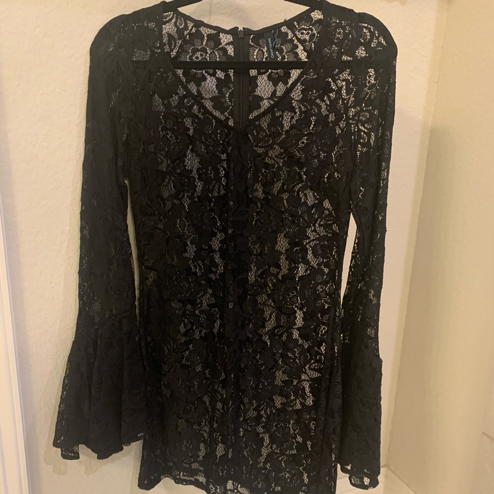 Black Marciano lace dress